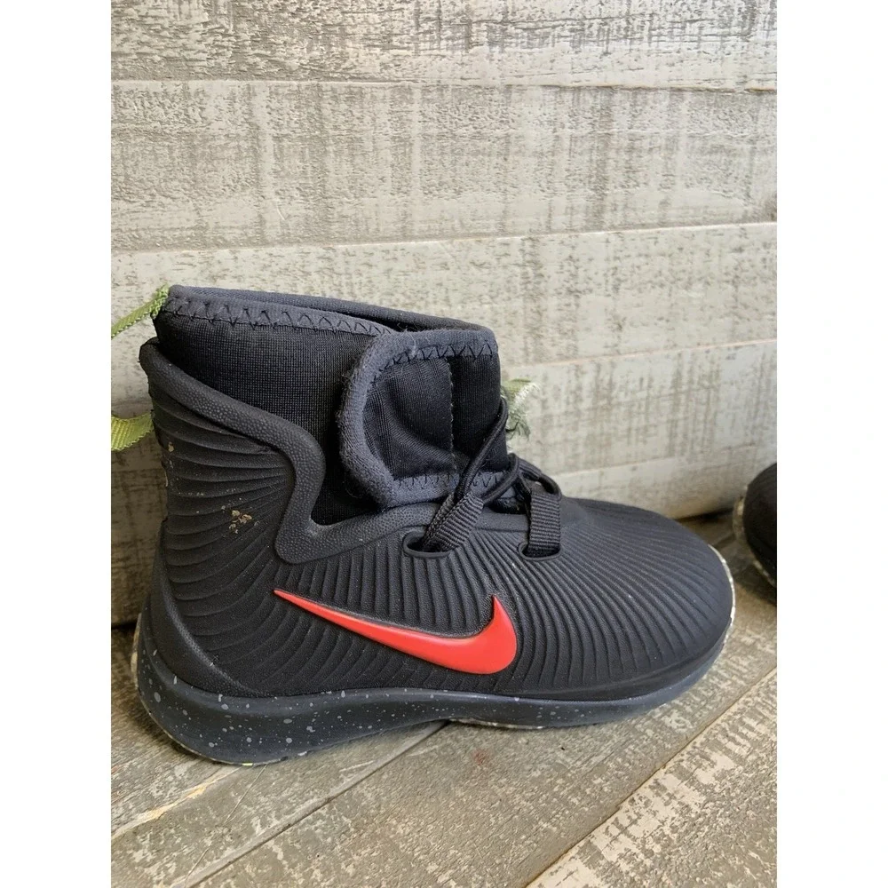 Nike Binzie GS Red Black‎ Sneaker Rain Boots Boys Shoes Size 6C Rubber